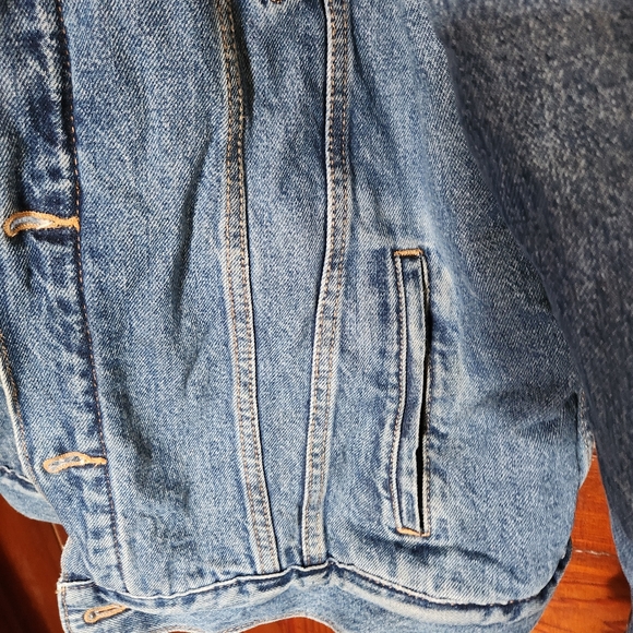 Levis Signature Gold Denim Blue Jean Jacket Mens Large - Picture 2 of 16